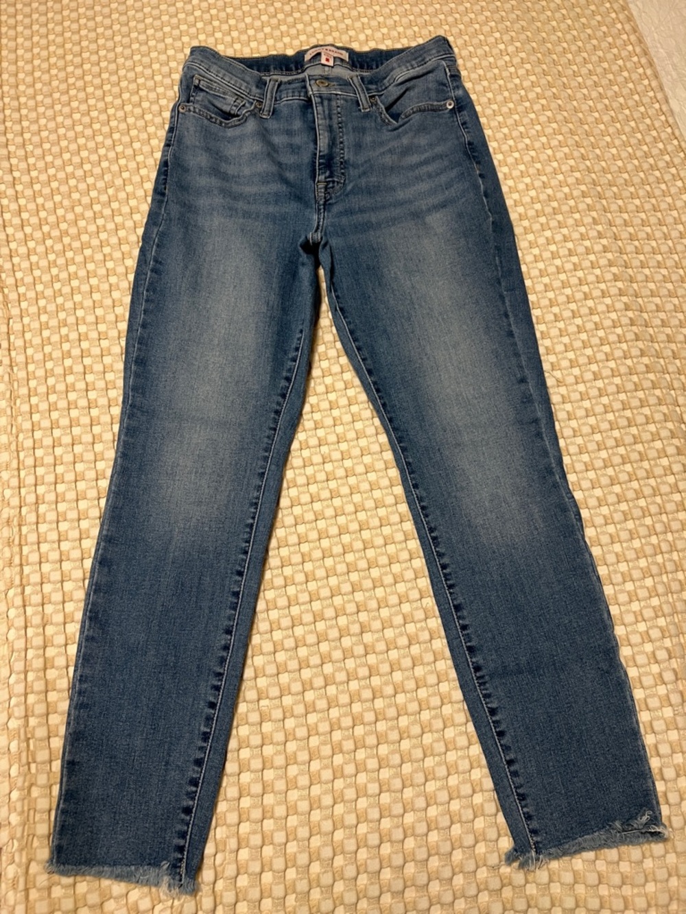 Lucky Brand Dark Blue Skinny Jeans with Subtle Fade